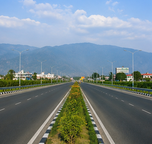 Residential plots in Kashipur with modern infrastructure and open surroundings